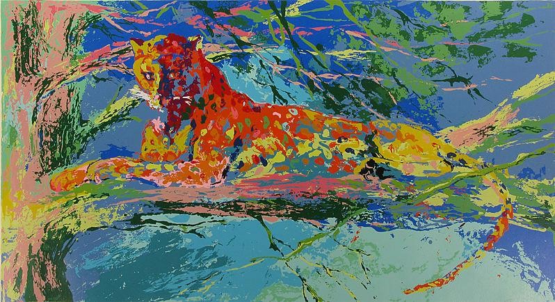 Leroy Neiman Kenya Leopard